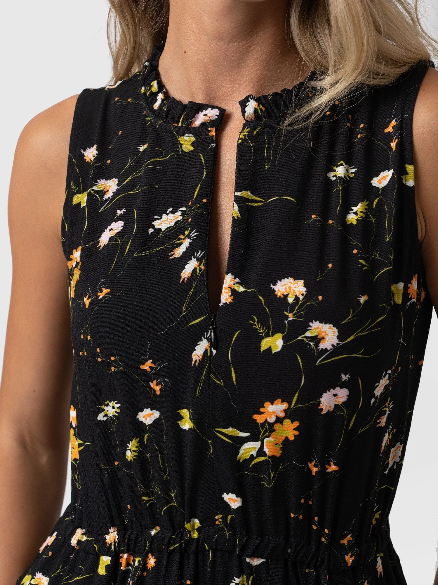 Orla Dress - Black Floral