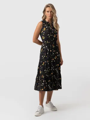 Orla Dress - Black Floral