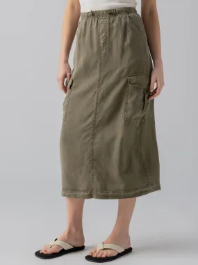 Parachute Semi-High Rise Skirt Burnt Olive