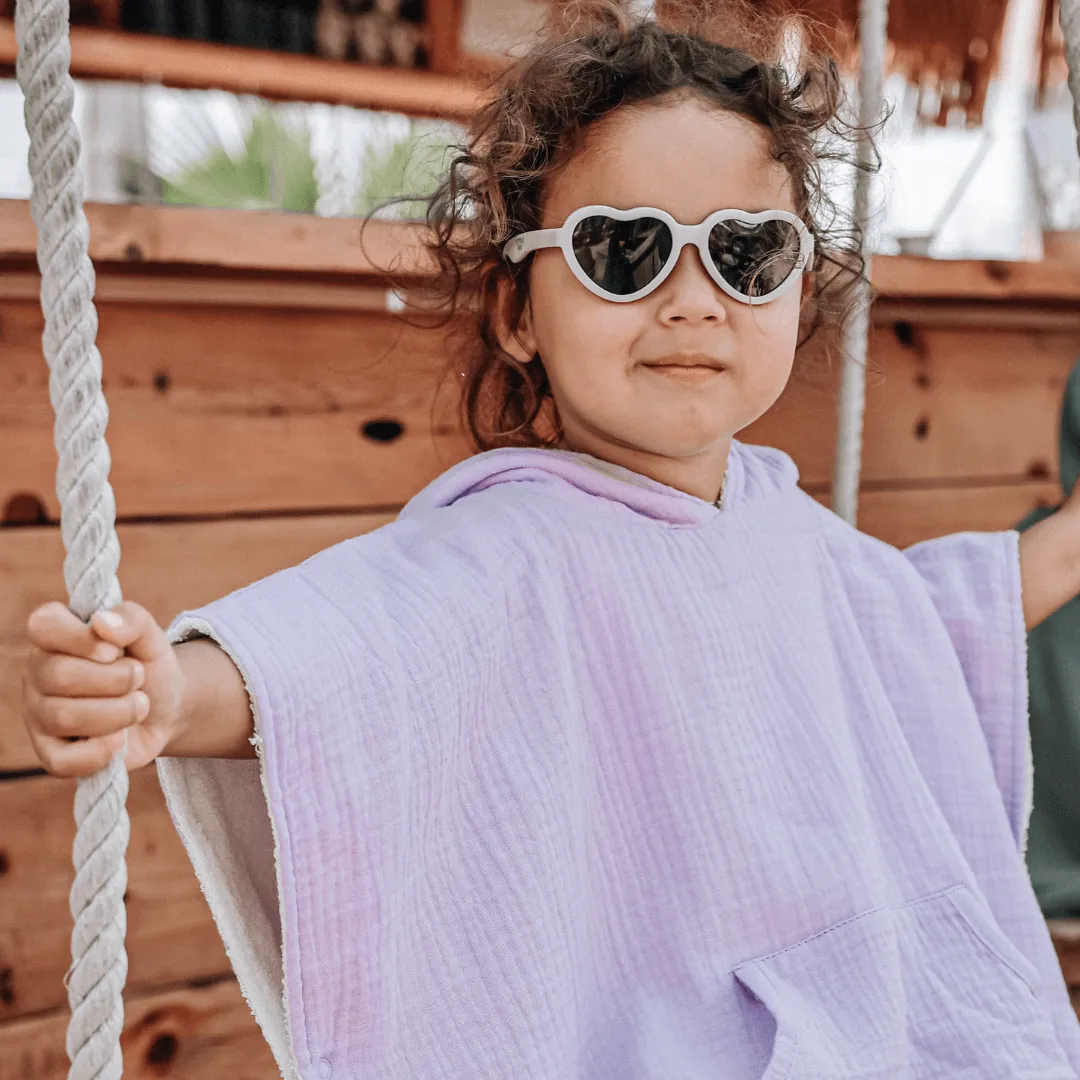 Poncho Hooded Beach Towel - Lavender