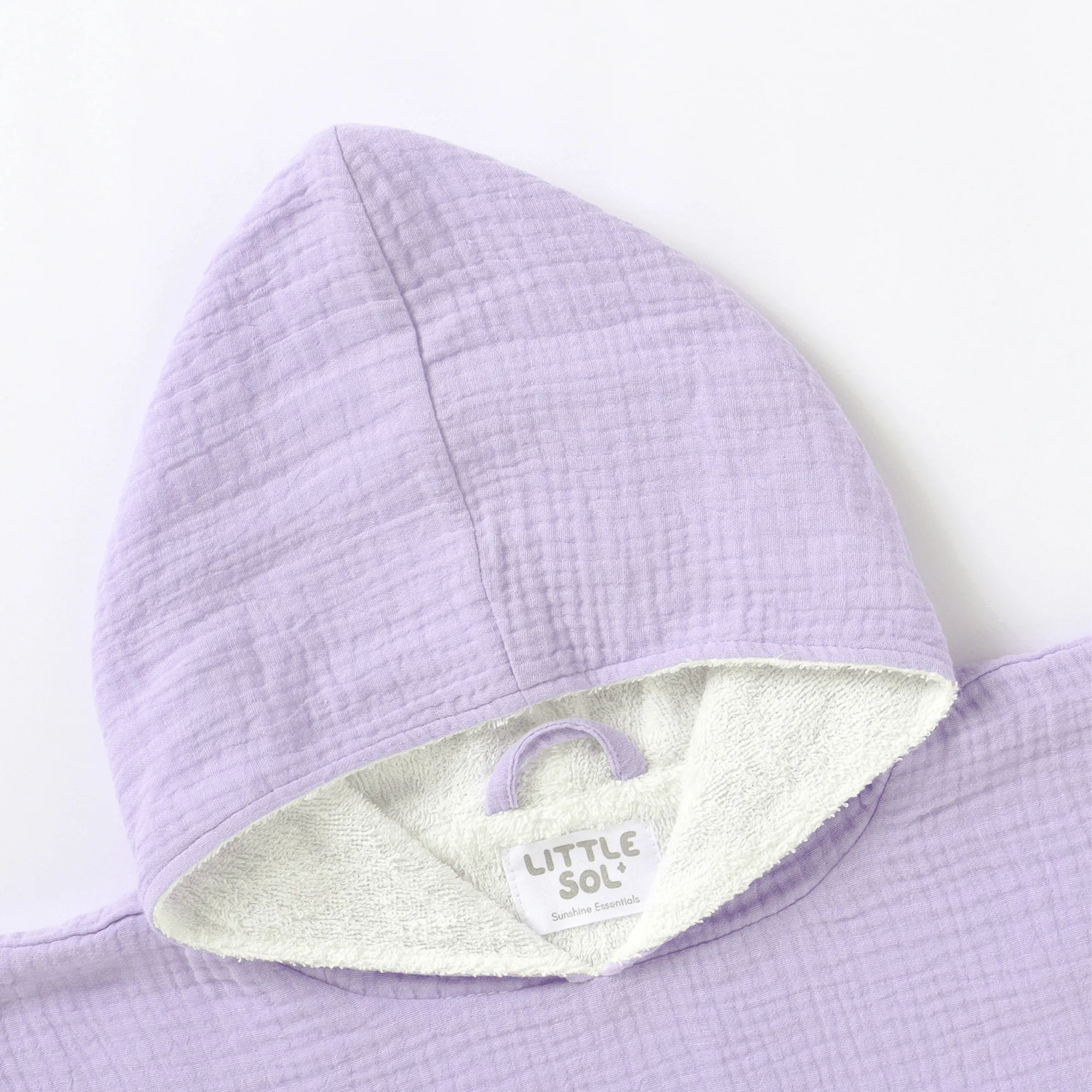 Poncho Hooded Beach Towel - Lavender