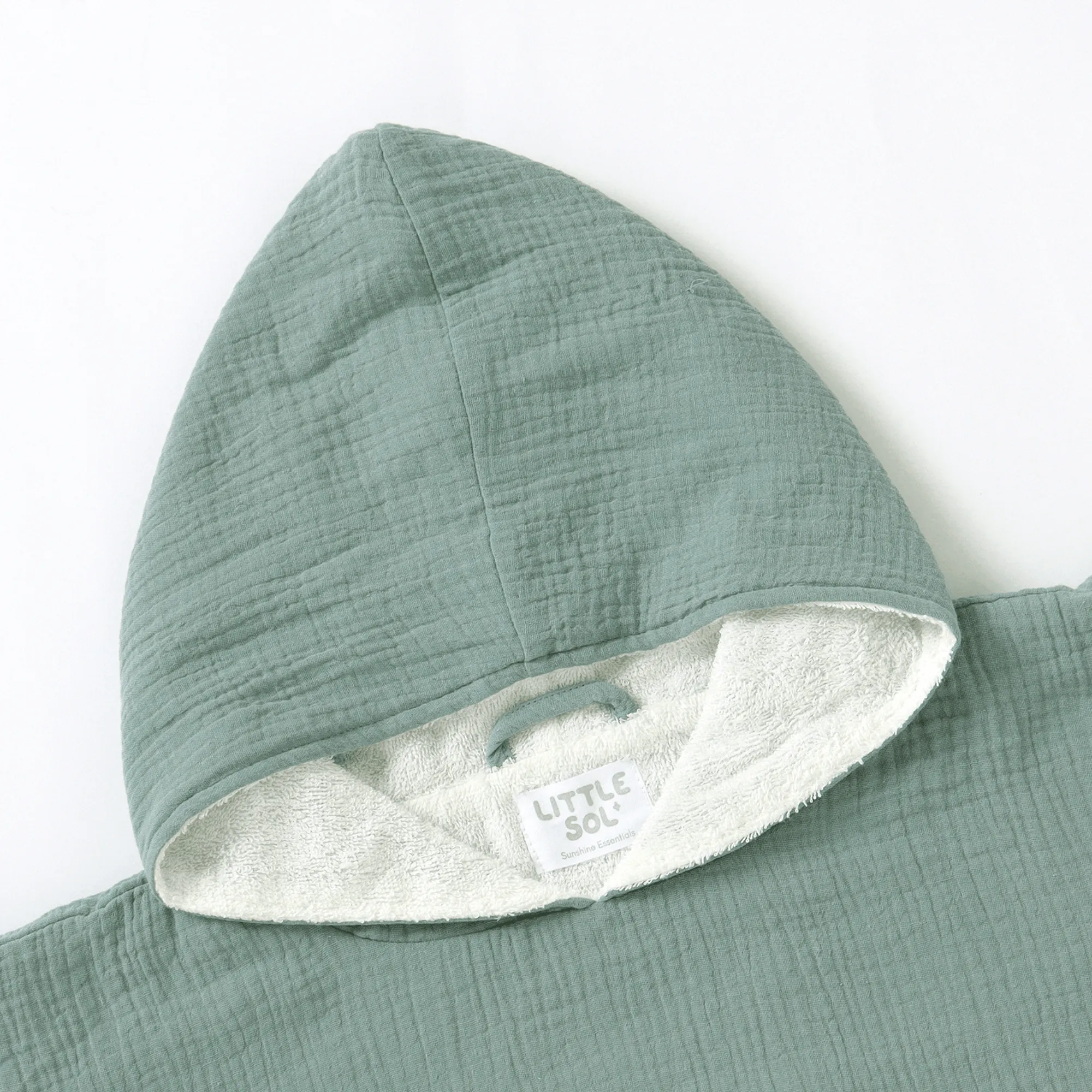 Poncho Hooded Beach Towel - Ocean Green