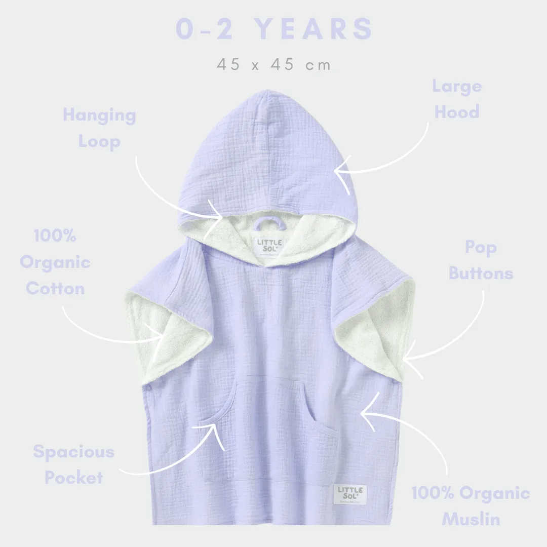 Poncho Hooded Beach Towel - Periwinkle