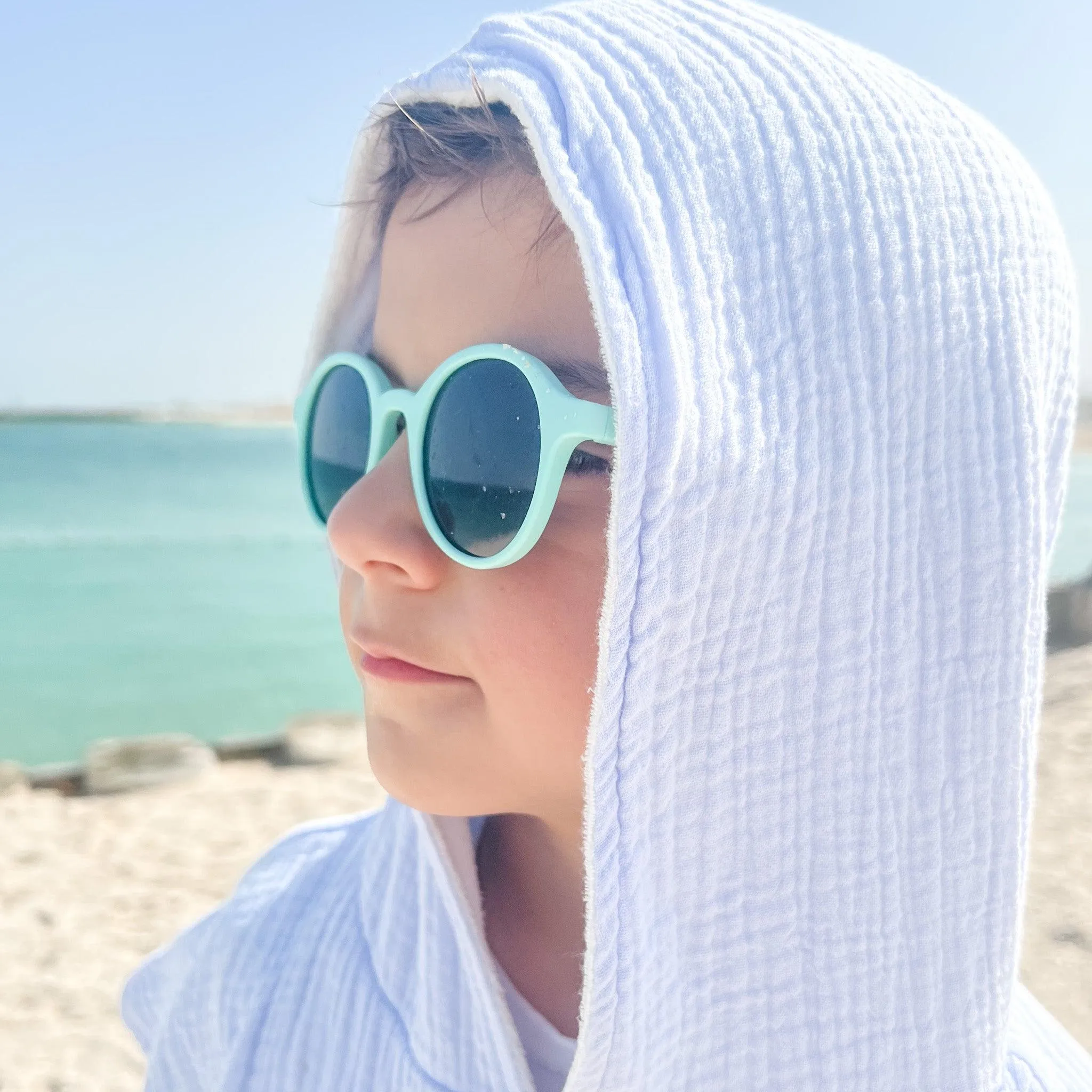 Poncho Hooded Beach Towel - Periwinkle