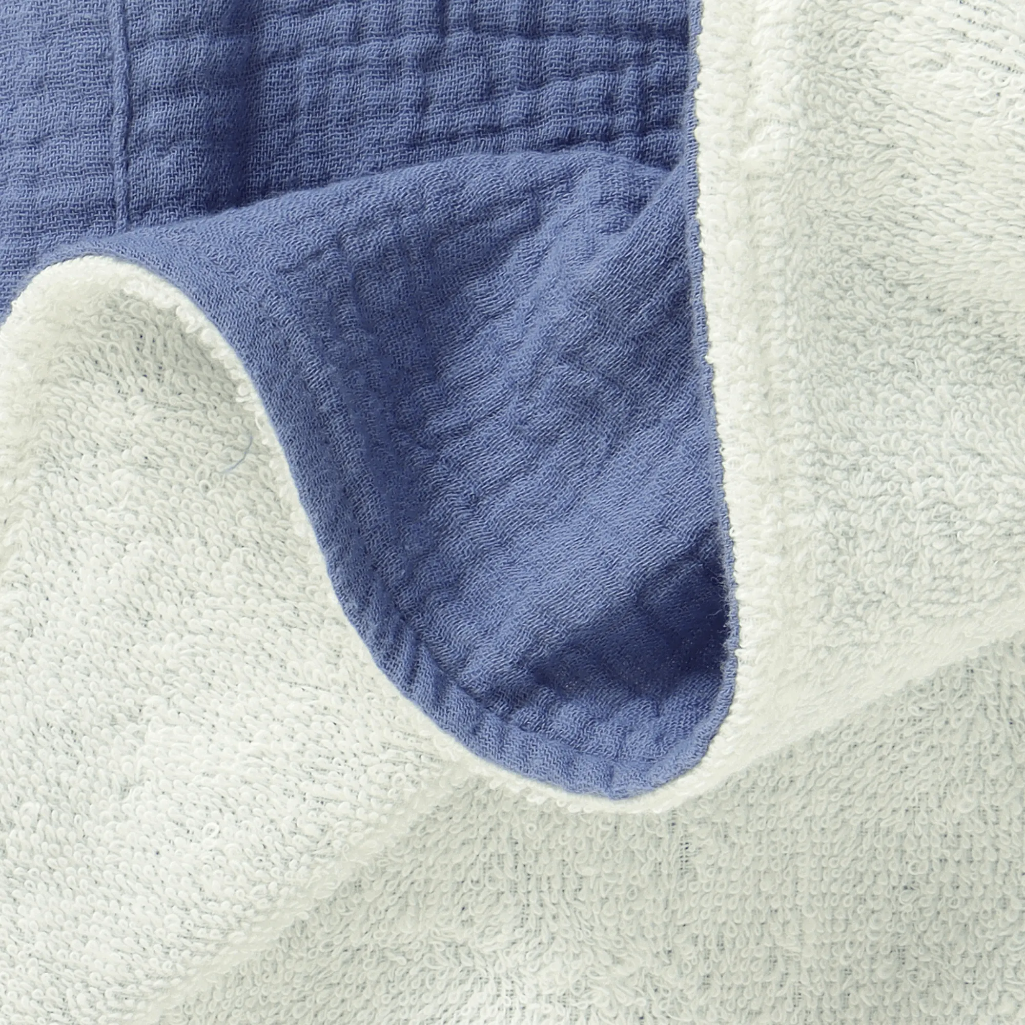 Poncho Hooded Beach Towel - Sea Blue