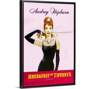 "Breakfast At Tiffanys (1961)" Black Float Frame Canvas Art