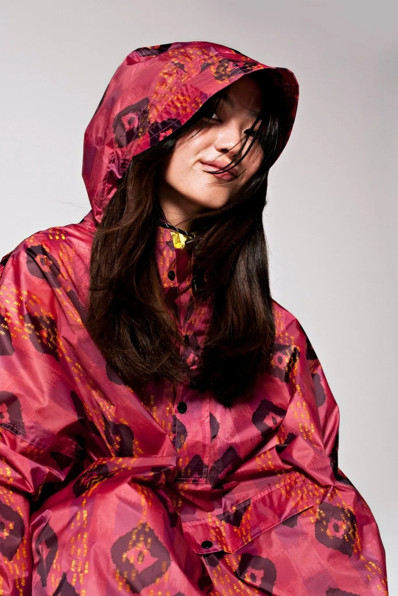 Rain Poncho - Ikat