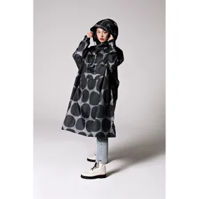 Rainkiss Black Polka Rain Poncho