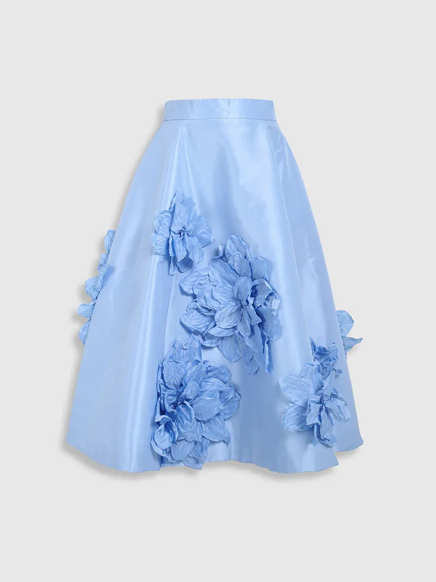 RAQUEL OROZCO Wendy Skirt - Blue