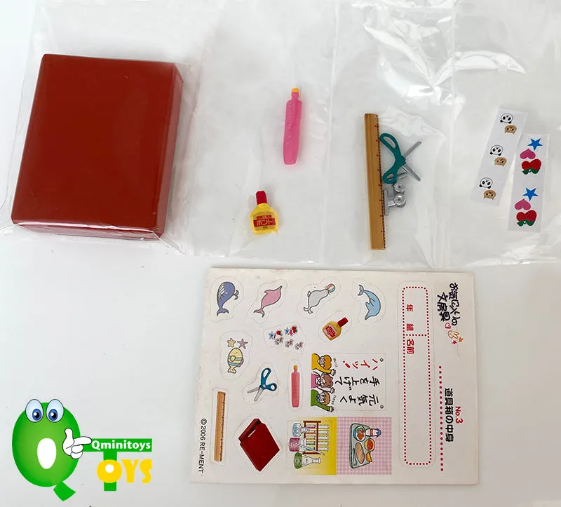 Rare 2006 Re-Ment Student Stationery Full Set of 10 pcs <Free Shipping>