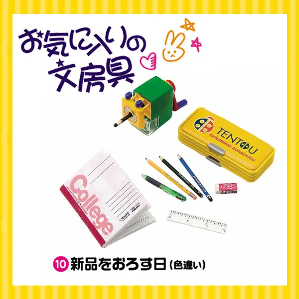 Rare 2006 Re-Ment Student Stationery Full Set of 10 pcs <Free Shipping>