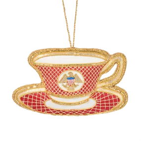 Reagan China Teacup Ornament