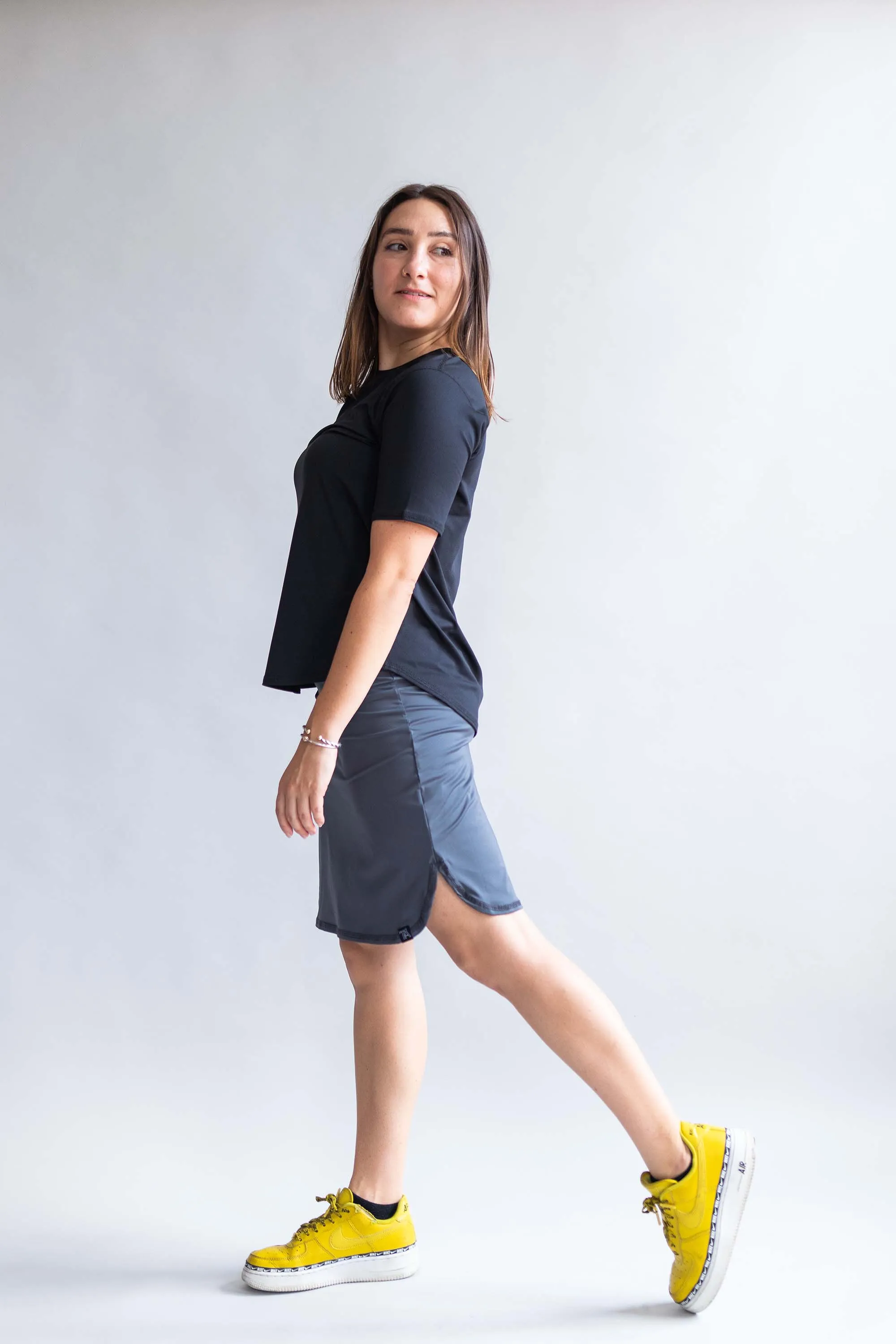 Recycled All Day Active Skirt - Carbon