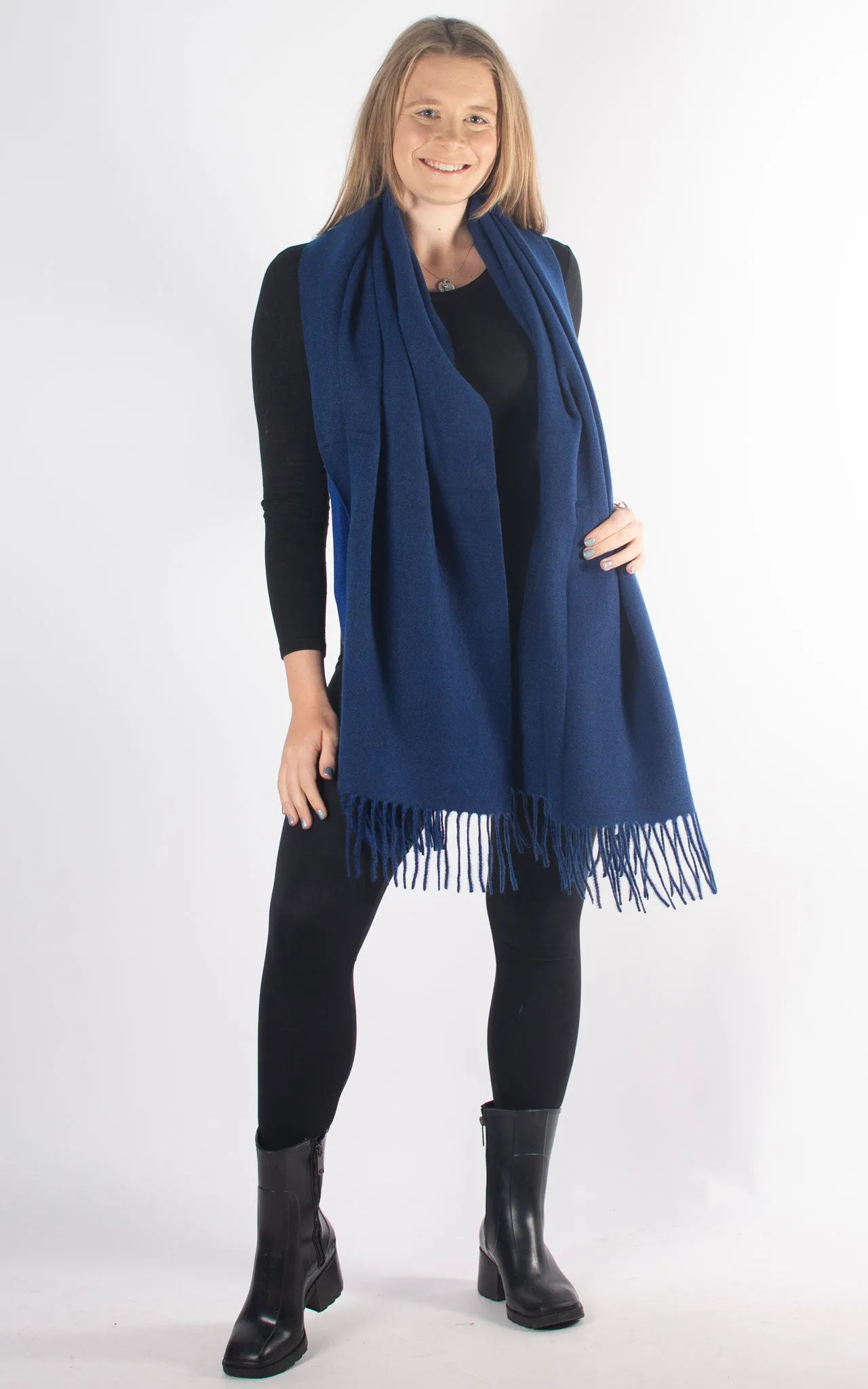 Reversible Winter Scarf | Navy