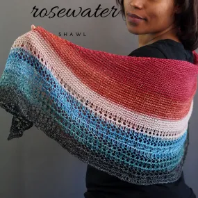 Rosewater Shawl Kit, ready to ship