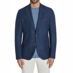 Royal Blue Hampton Contemporary Fit Wool-Linen-Cotton Sport Jacket - Jack Victor