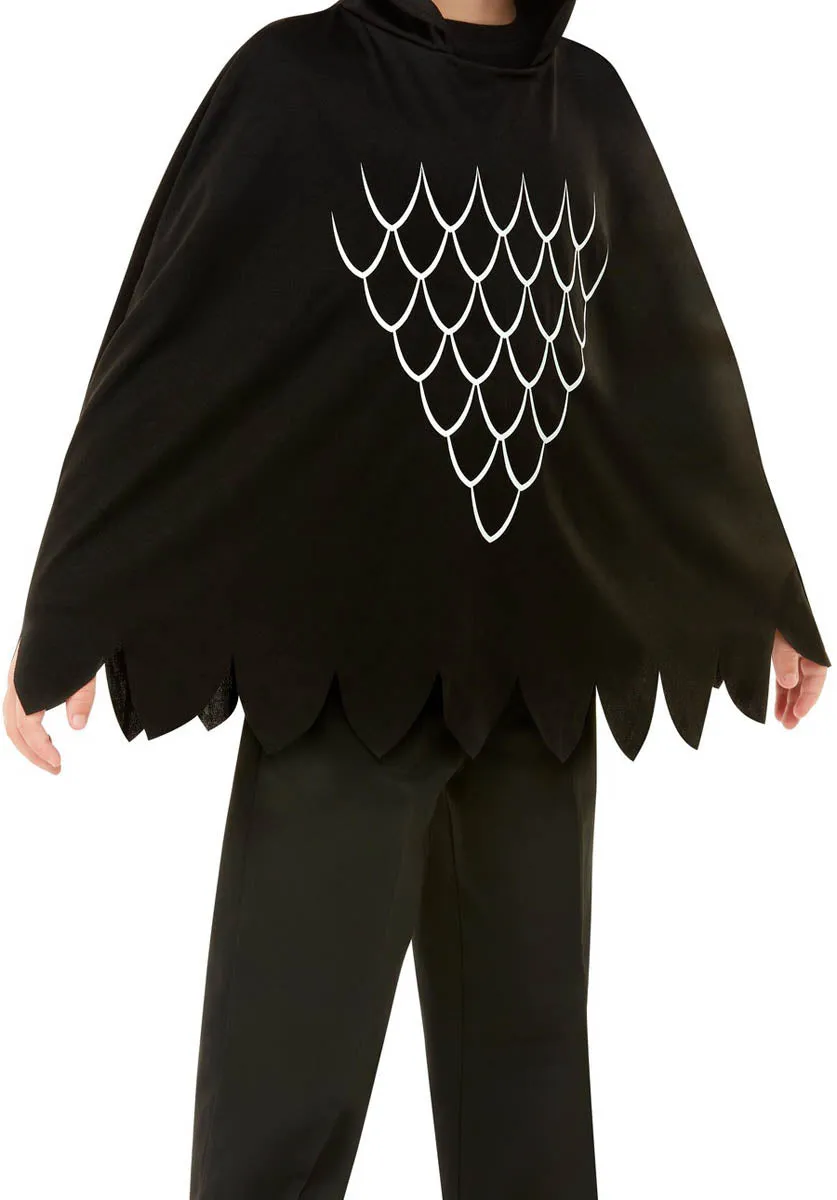 Scary Crow Poncho, Black