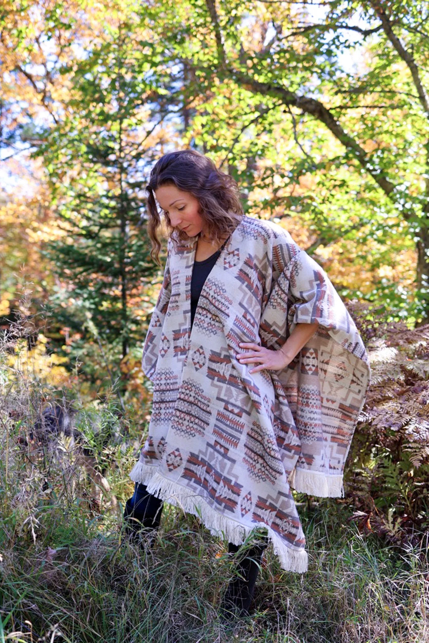 Signature Camino Blanket-Shawl - Birch