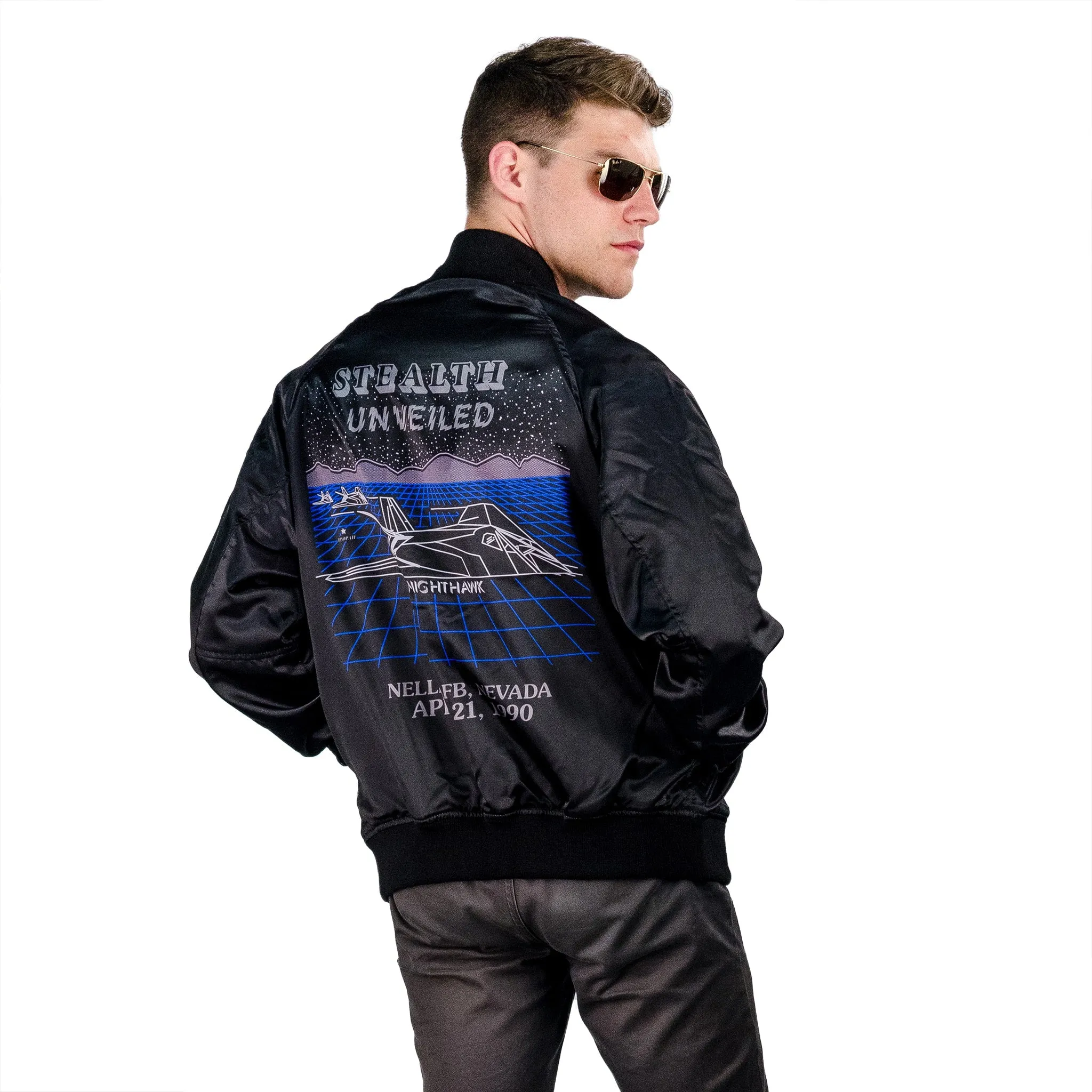 Stealth Unveiled Nighthawk Bomber Jacket