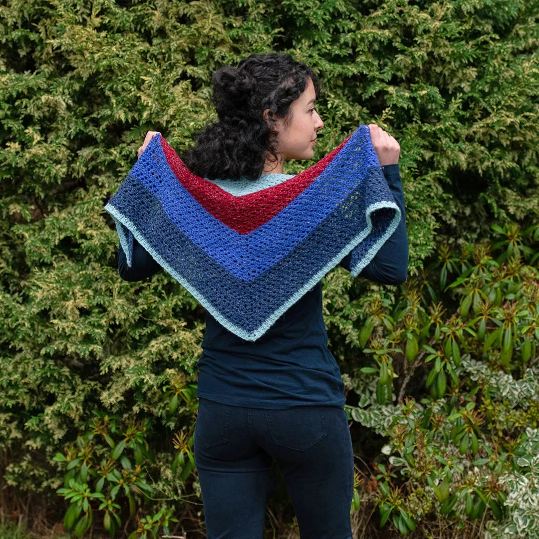 Style-It Eyelet Shawl Kit - Four-Color