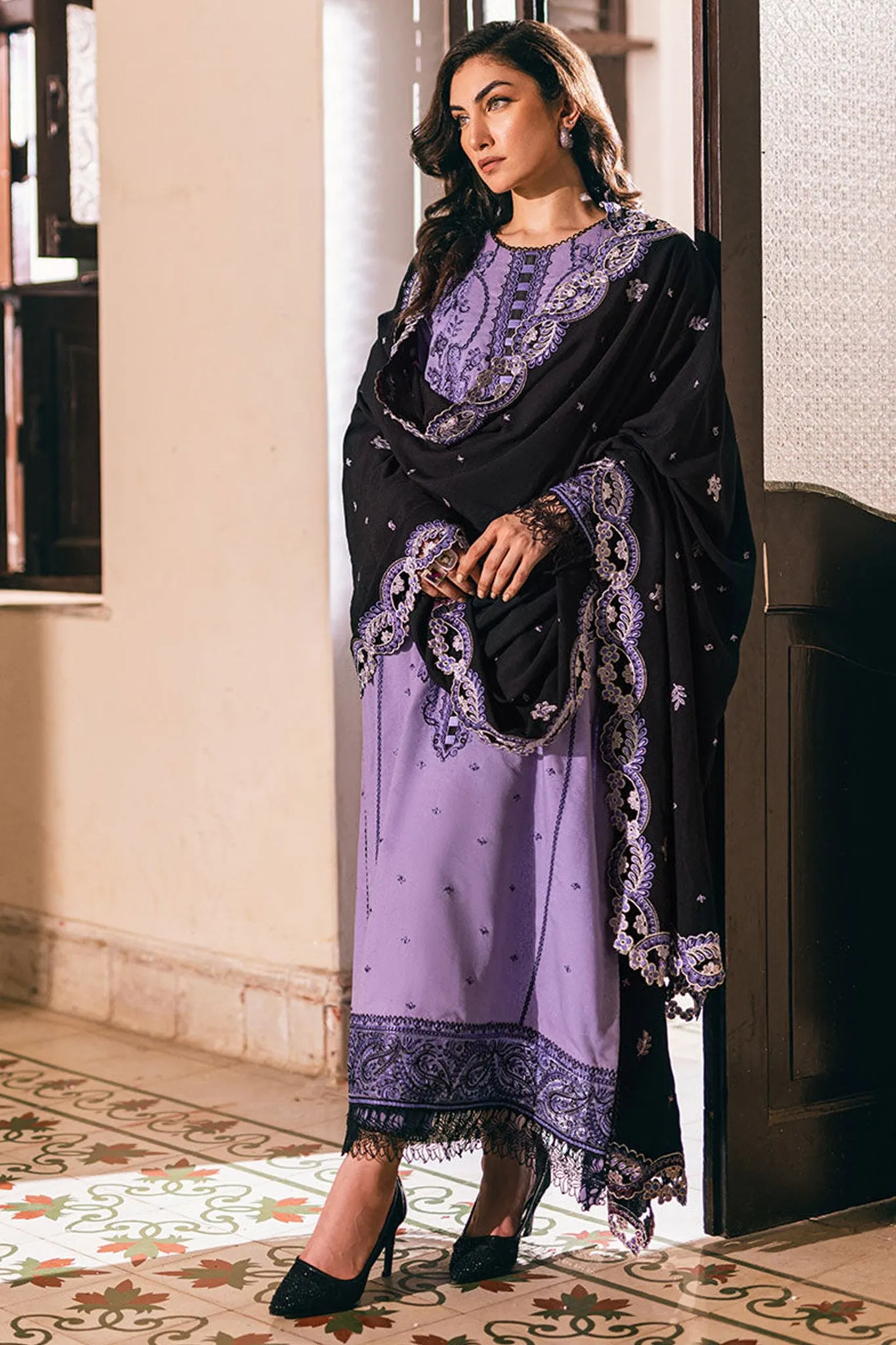 Symphony By Mushq Unstitched 3 Piece Emb Karandi Collection'2024-01-Glam Attitude