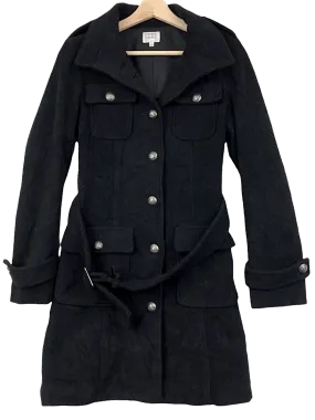 Takeo Kikuchi Japan.  Black Parka Trench Coat Jacket