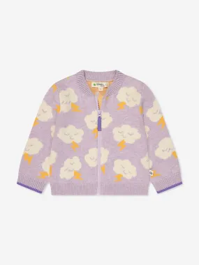 The Bonnie Mob Girls Cloud Cardigan in Purple