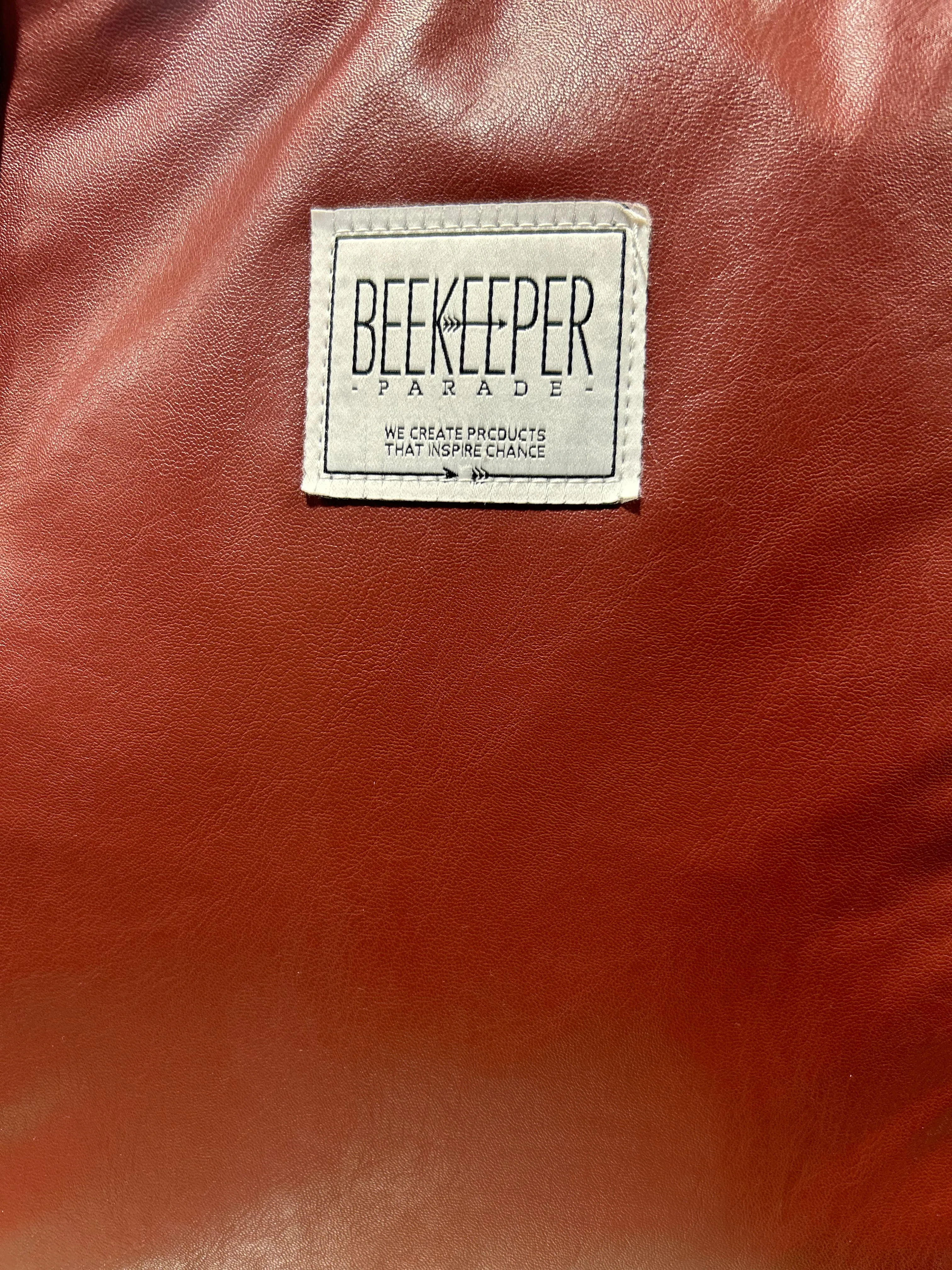 The Burgundy Pleather Large BeeKeeper Weekender (Masterpiece)