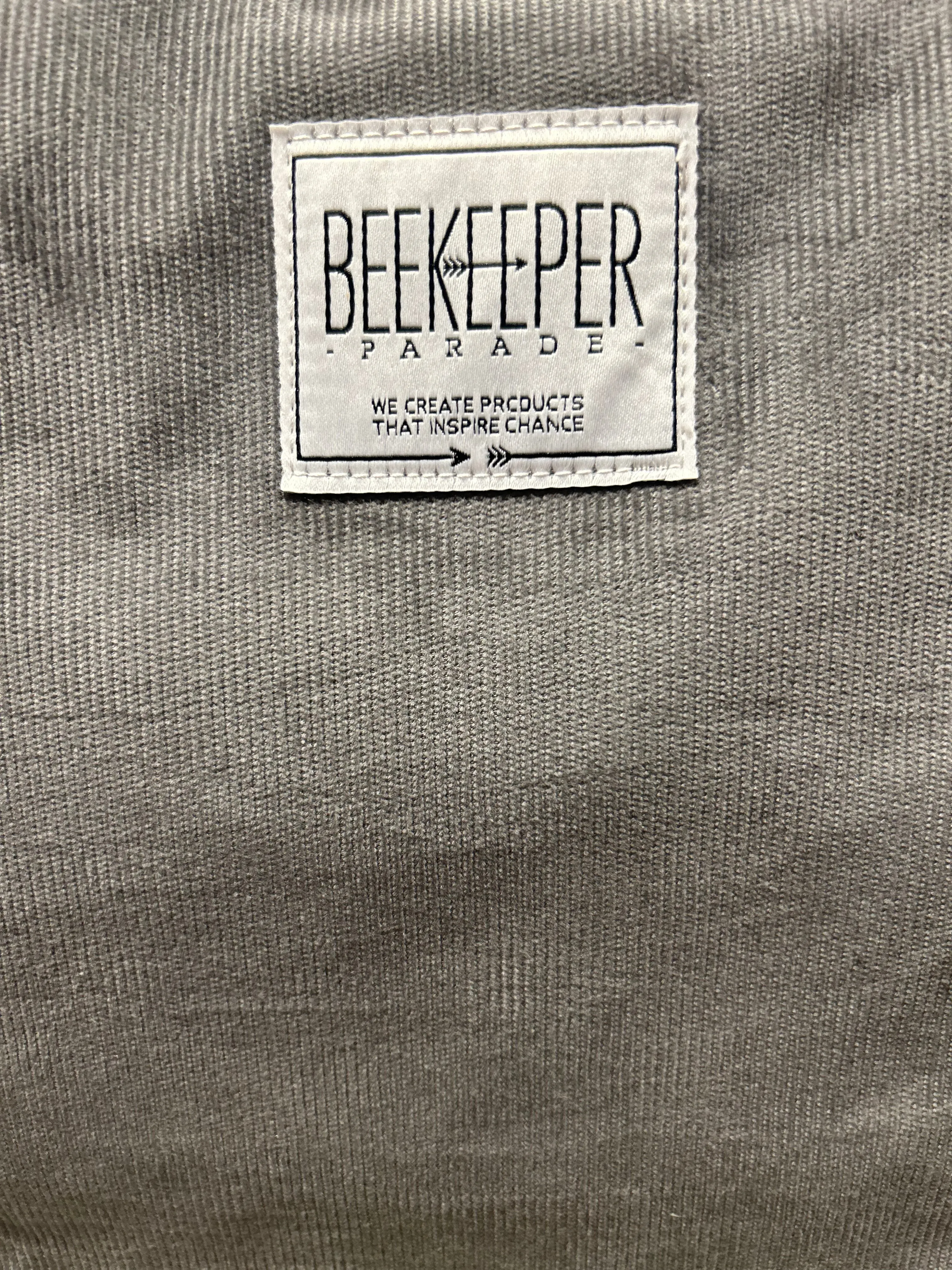 The Panda Grey 🐘 Corduroy Large BeeKeeper Weekender (Masterpiece)