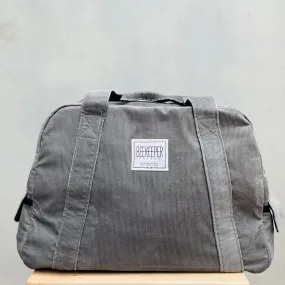 The Panda Grey Corduroy 🐼 Medium BeeKeeper Weekender (Masterpiece)