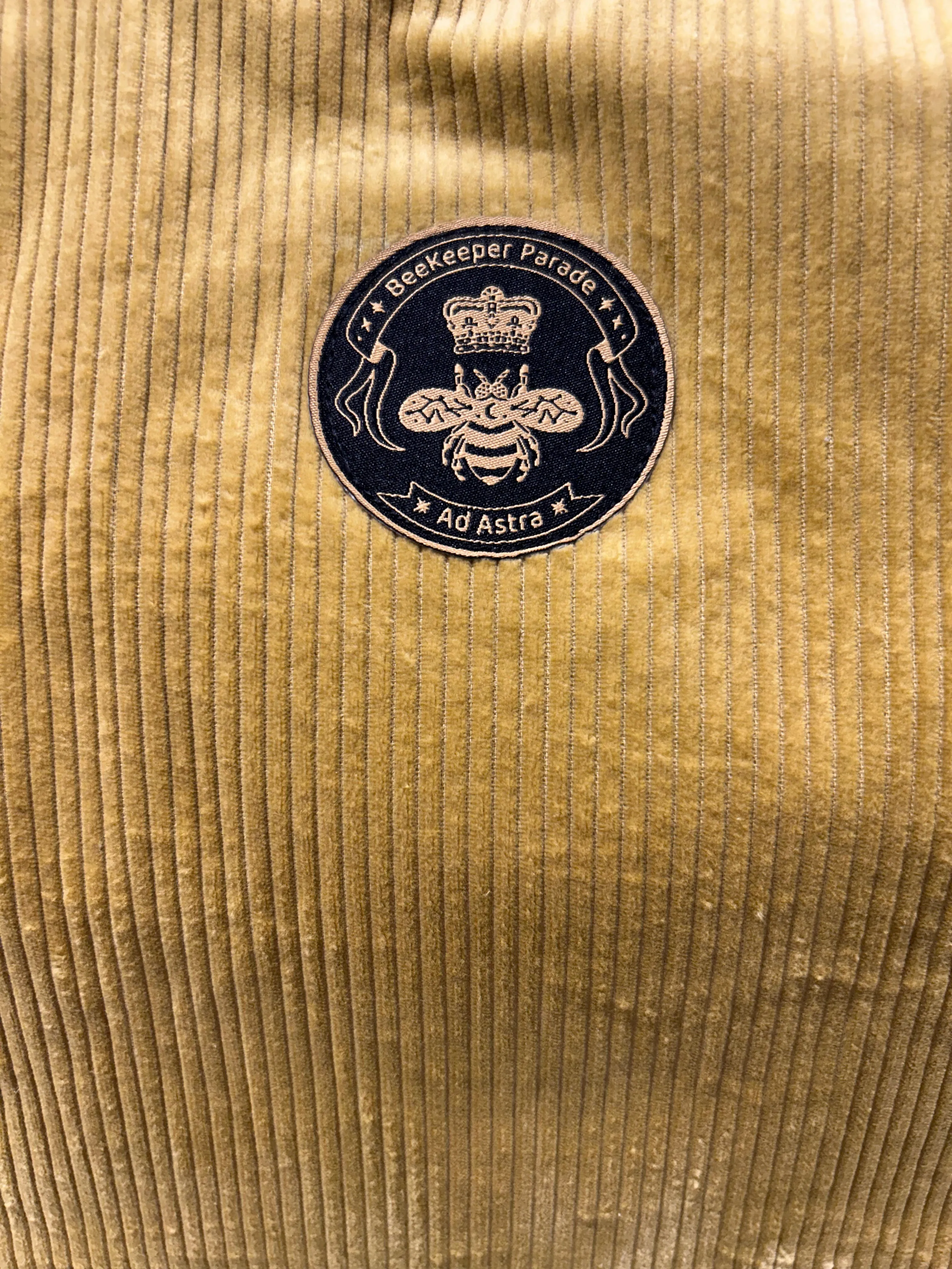 The Panda Mustard Corduroy Large BeeKeeper Weekender (Masterpiece)