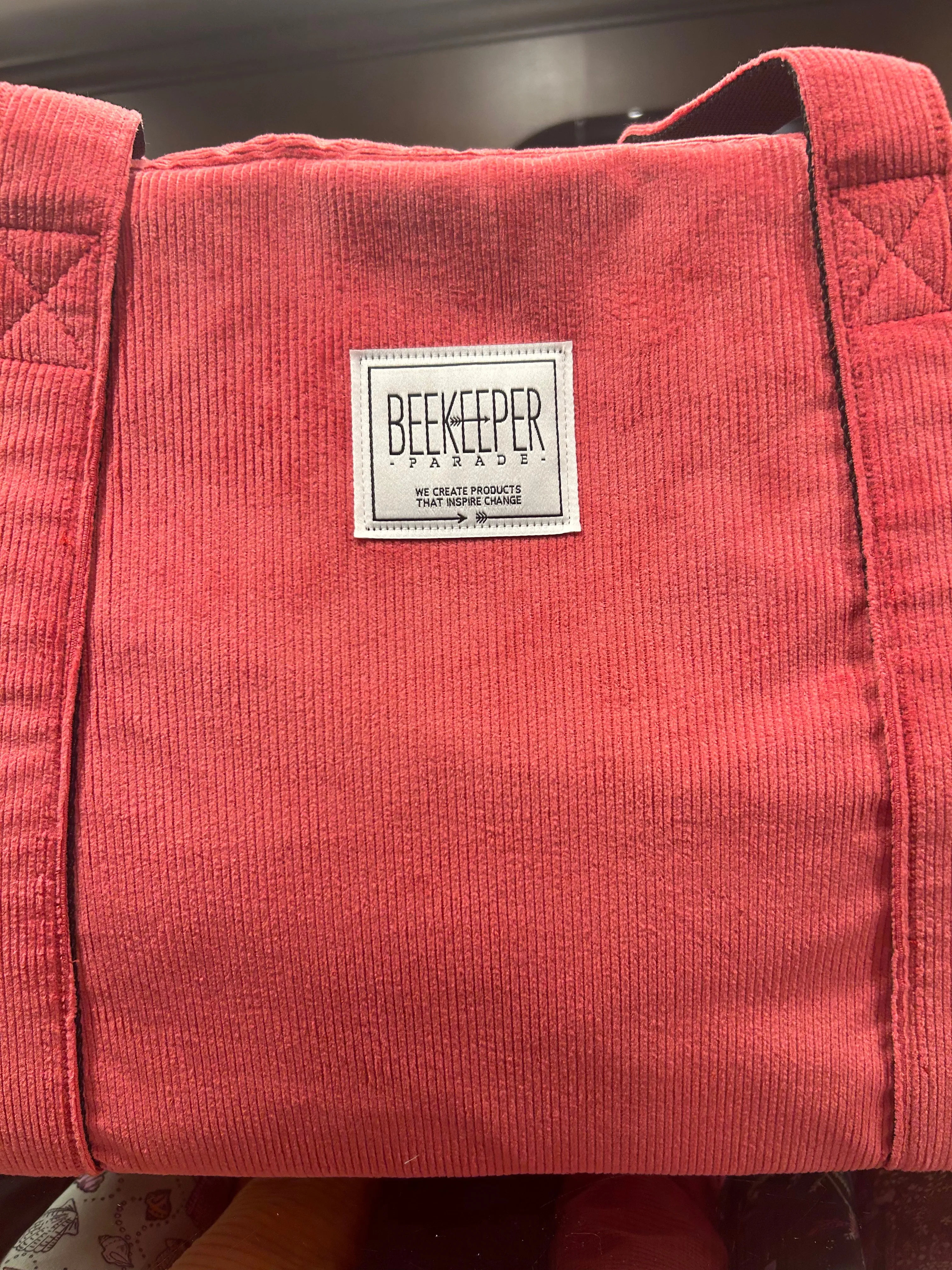 The Panda Watermelon 🍉 Corduroy Large BeeKeeper Weekender (Masterpiece)