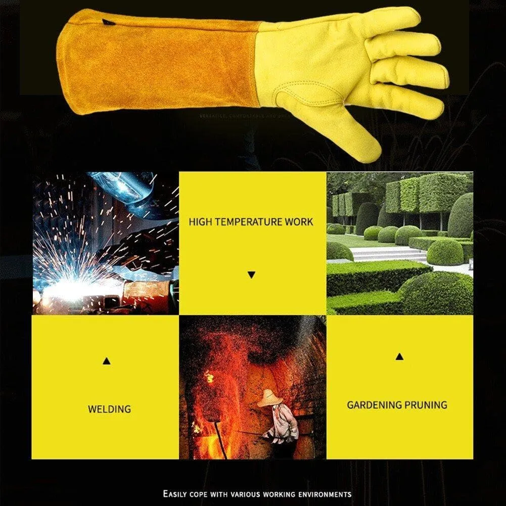 Thorn Proof Long Garden Gloves M -Yellow