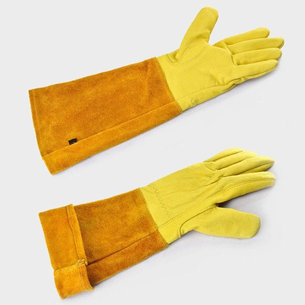 Thorn Proof Long Garden Gloves M -Yellow