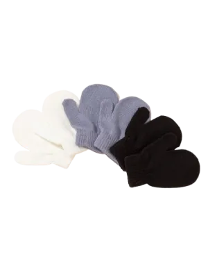 Toddlers Solid Color Mittens - One Size