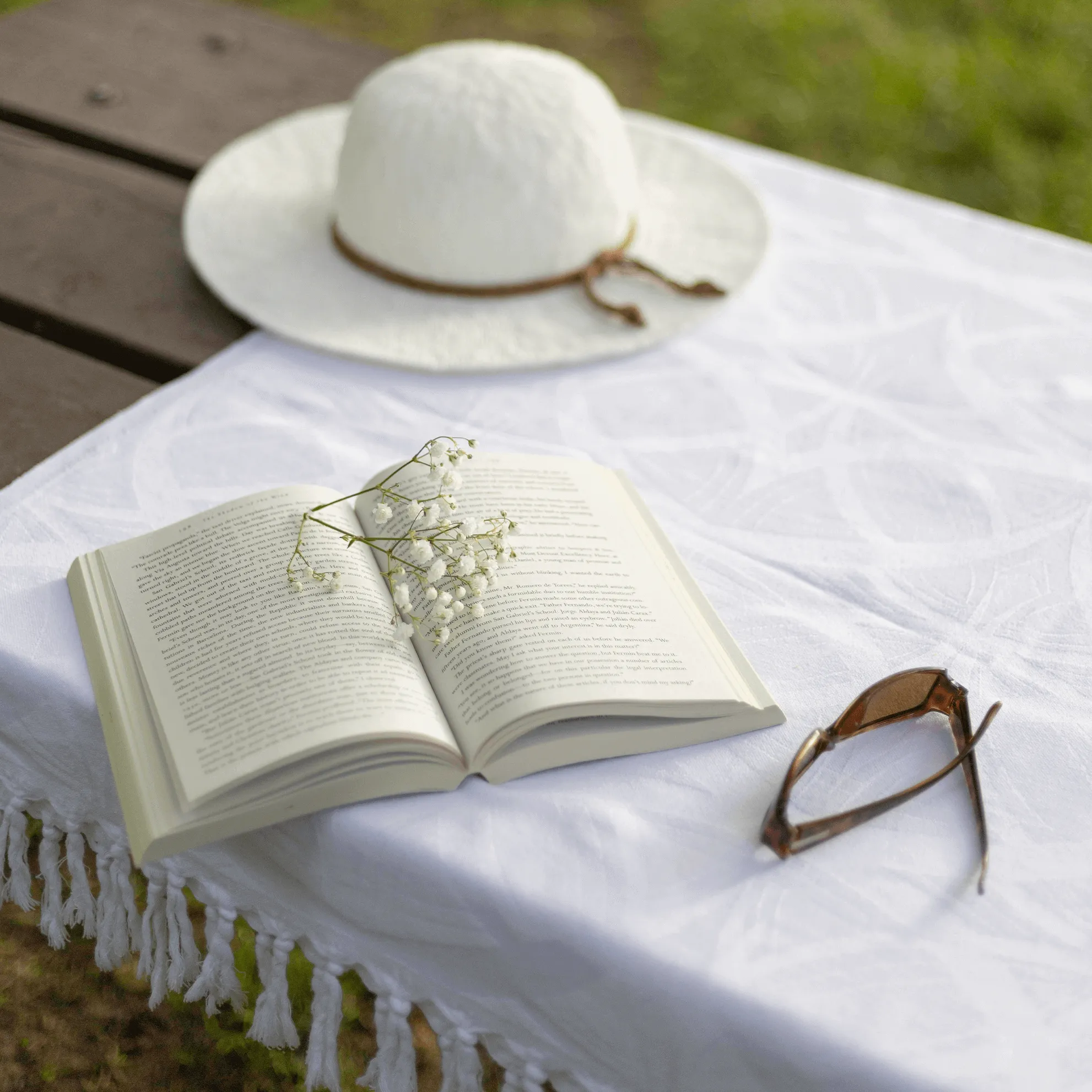 Turkish Cotton Towel Set / Blanc in White