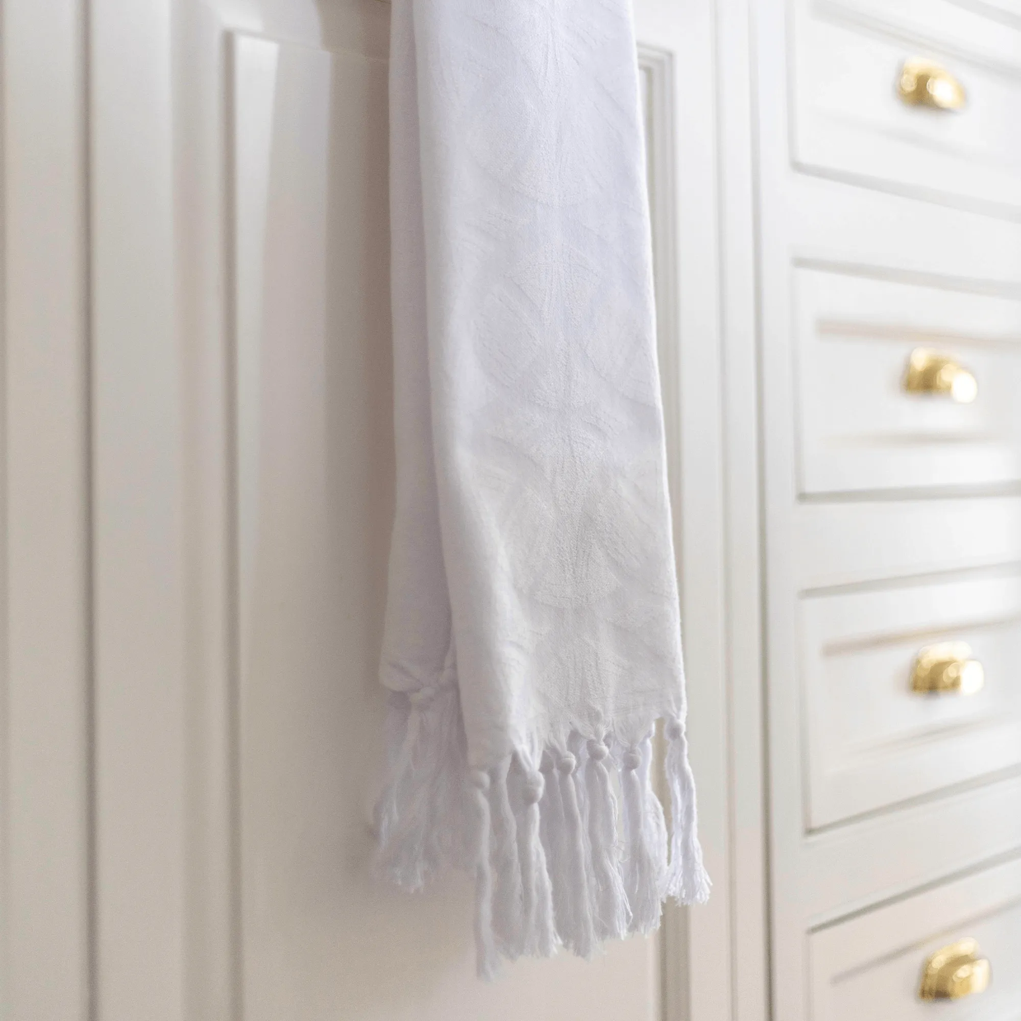 Turkish Cotton Towel Set / Blanc in White