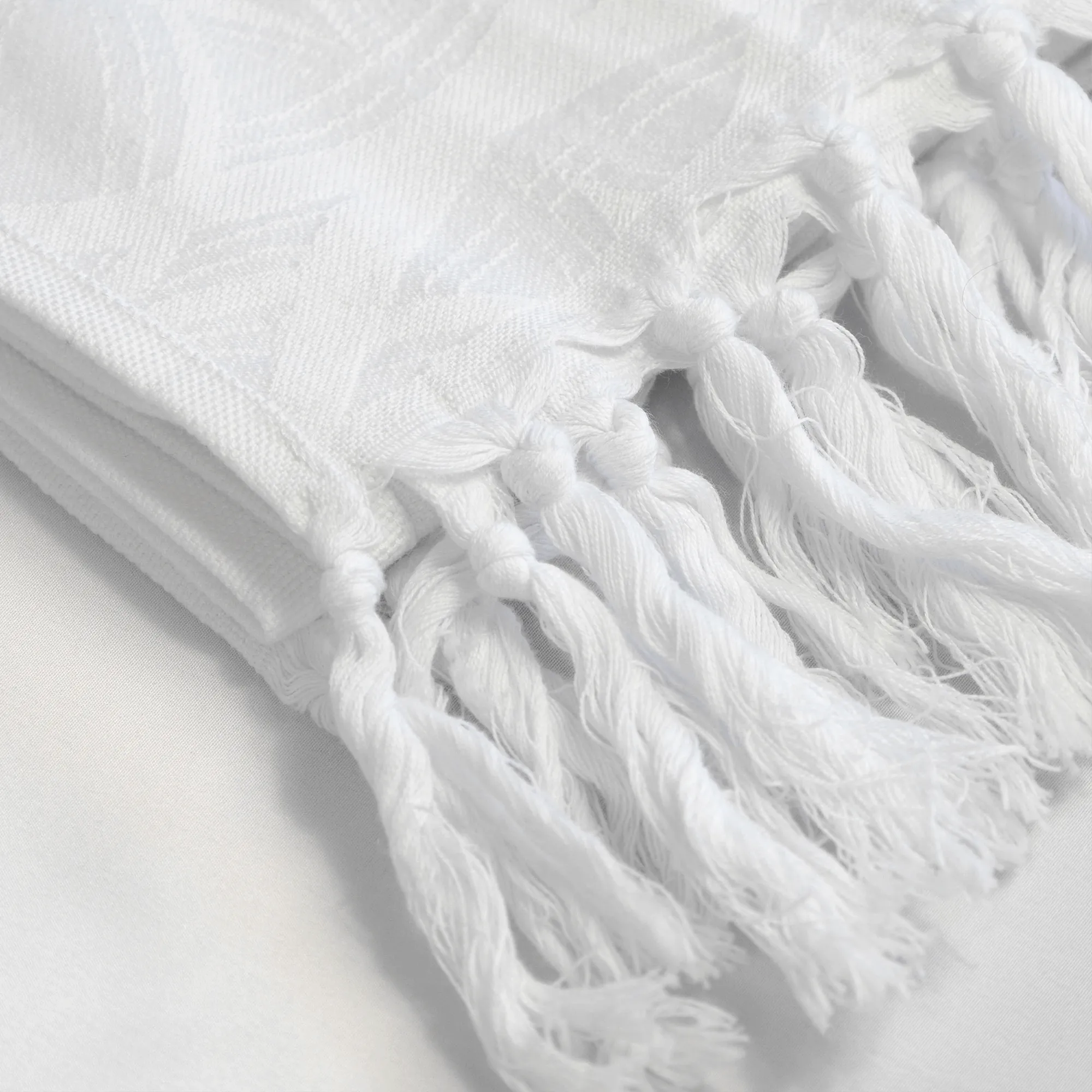 Turkish Cotton Towel Set / Blanc in White