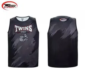 Twins Spirit WX2402 Muay Thai Boxing Vest Tank Top S-XXL Black