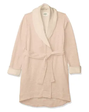 UGG Oatmeal Heather Blanche II Fleece Wrap Robe