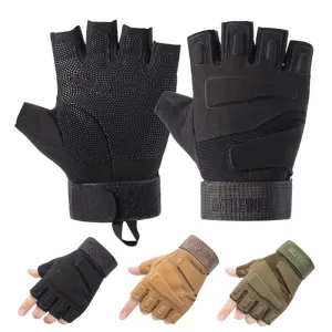 Unisex Half Finger Motorcycle, MTB Bike, or Cycling Gloves