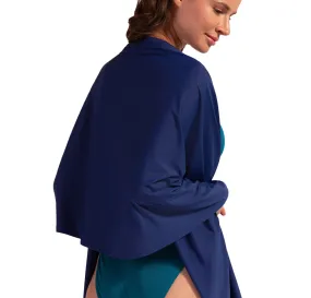 Unisex Sun Protective Blanket Wrap Navy