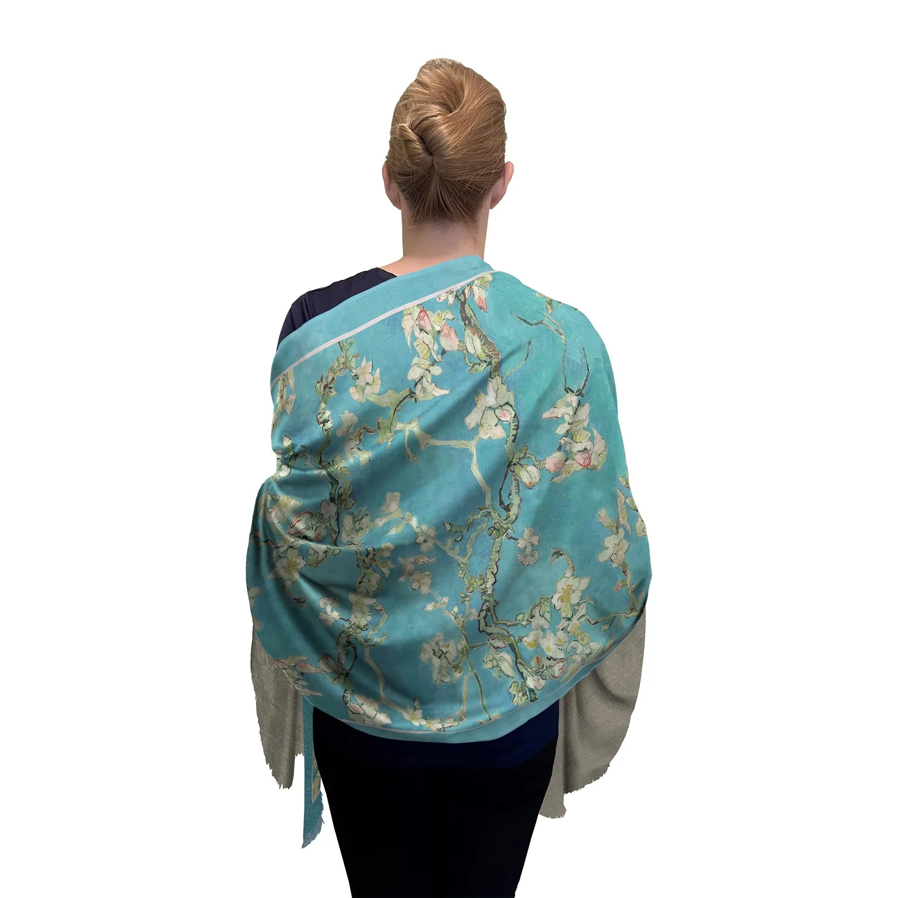 van Gogh Almond Blossom Silk Blend Women's Fashion Shawl