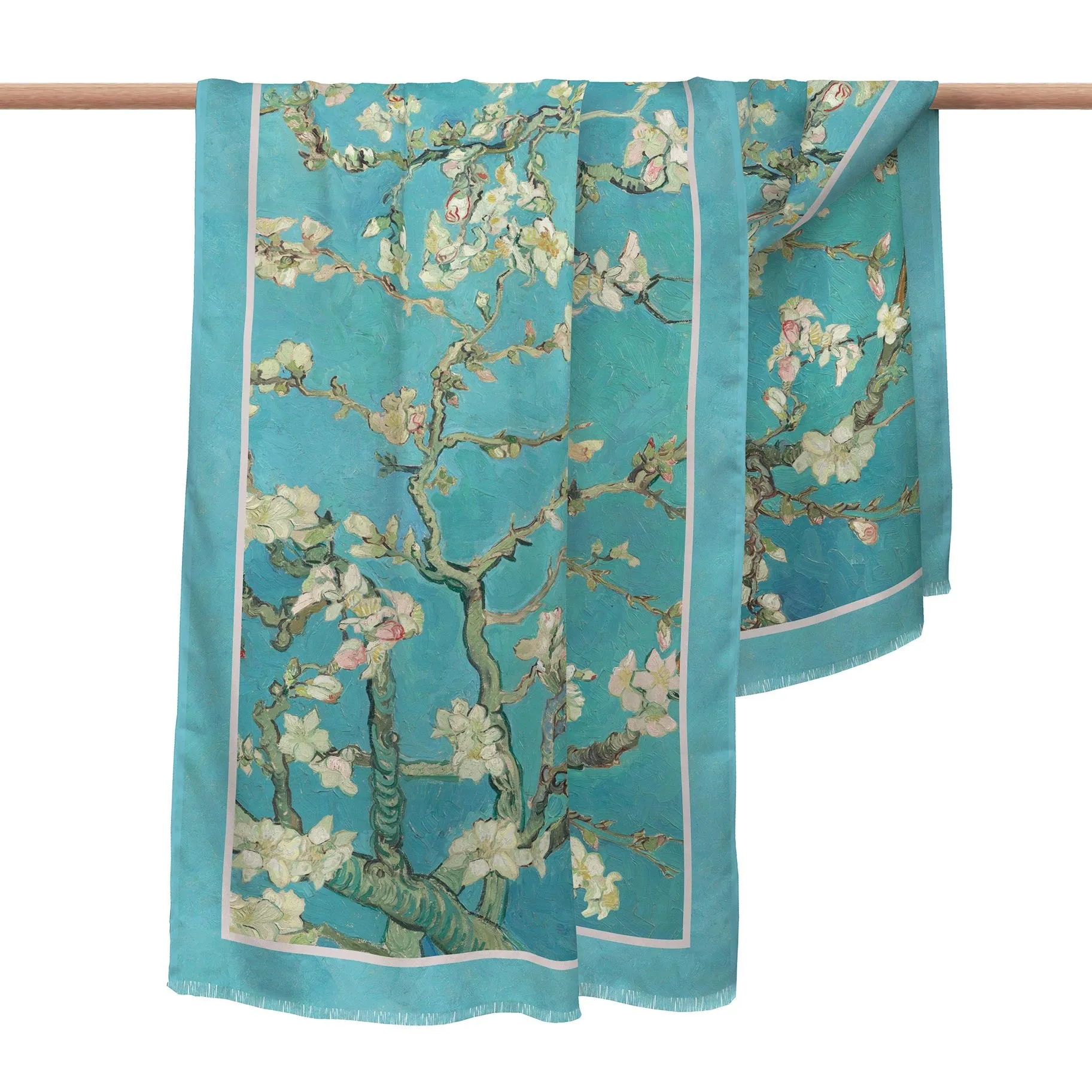 van Gogh Almond Blossom Silk Blend Women's Fashion Shawl