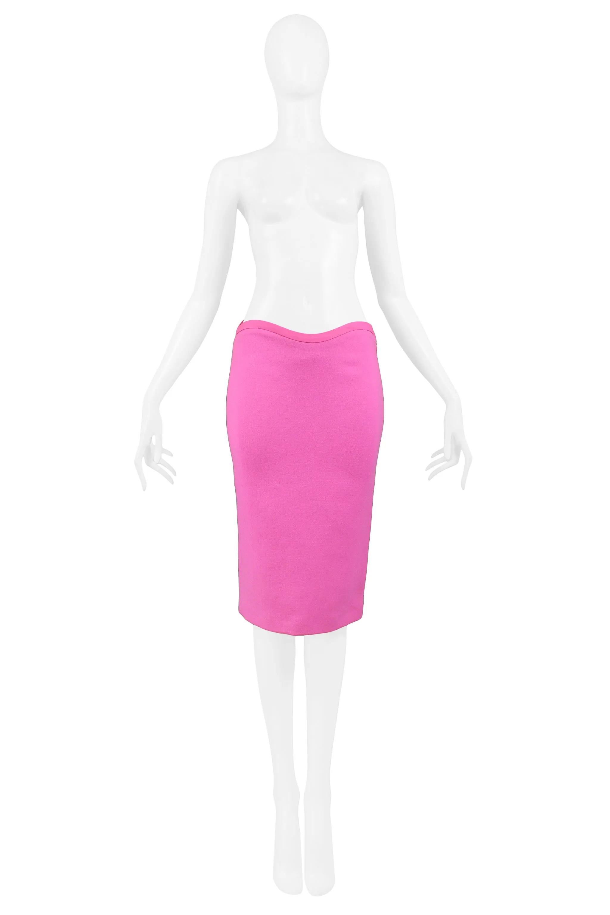 VERSACE PINK PENCIL SKIRT 2002