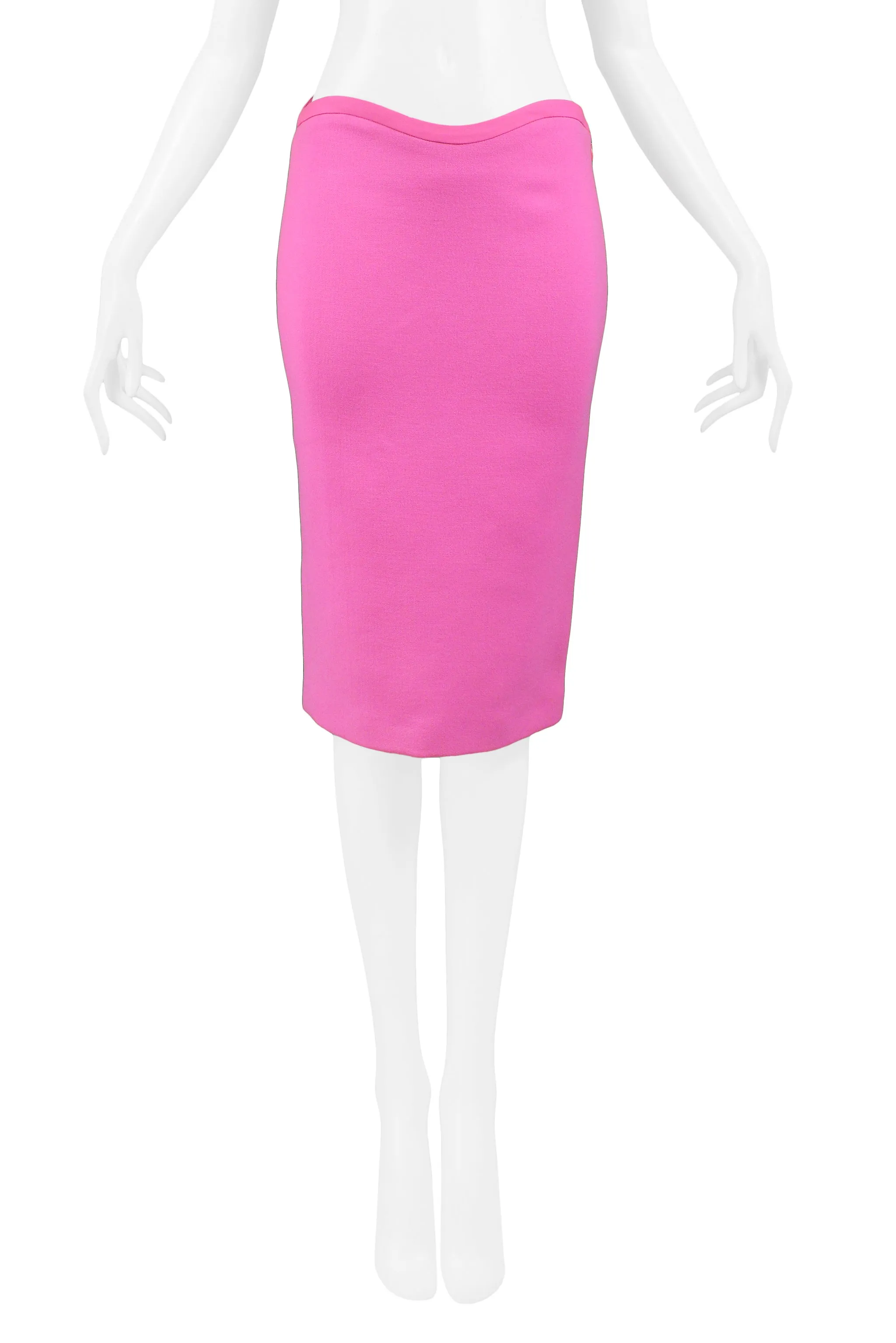 VERSACE PINK PENCIL SKIRT 2002