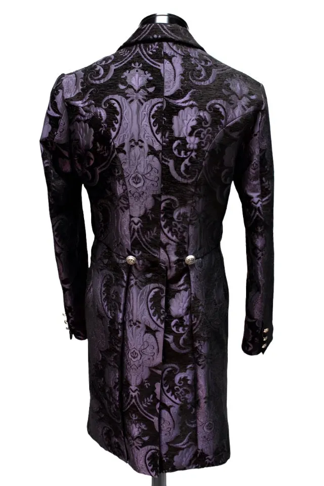 VICTORIAN TAILCOAT - PURPLE/BLACK TAPESTRY