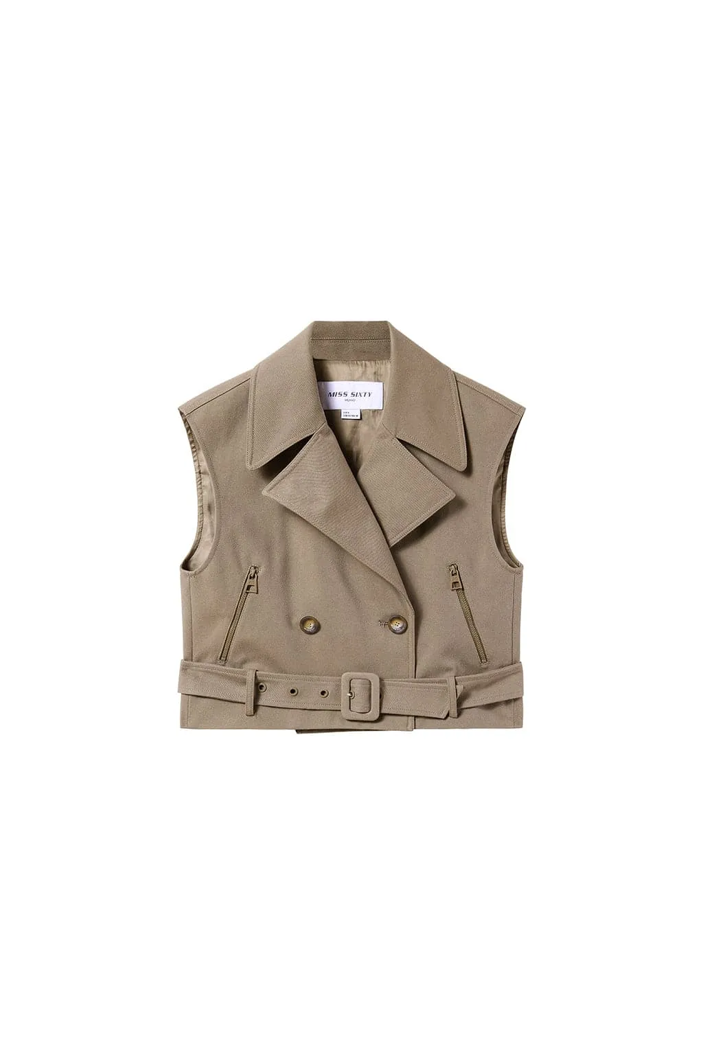 Vintage Sleeveless Suit Collar Vest