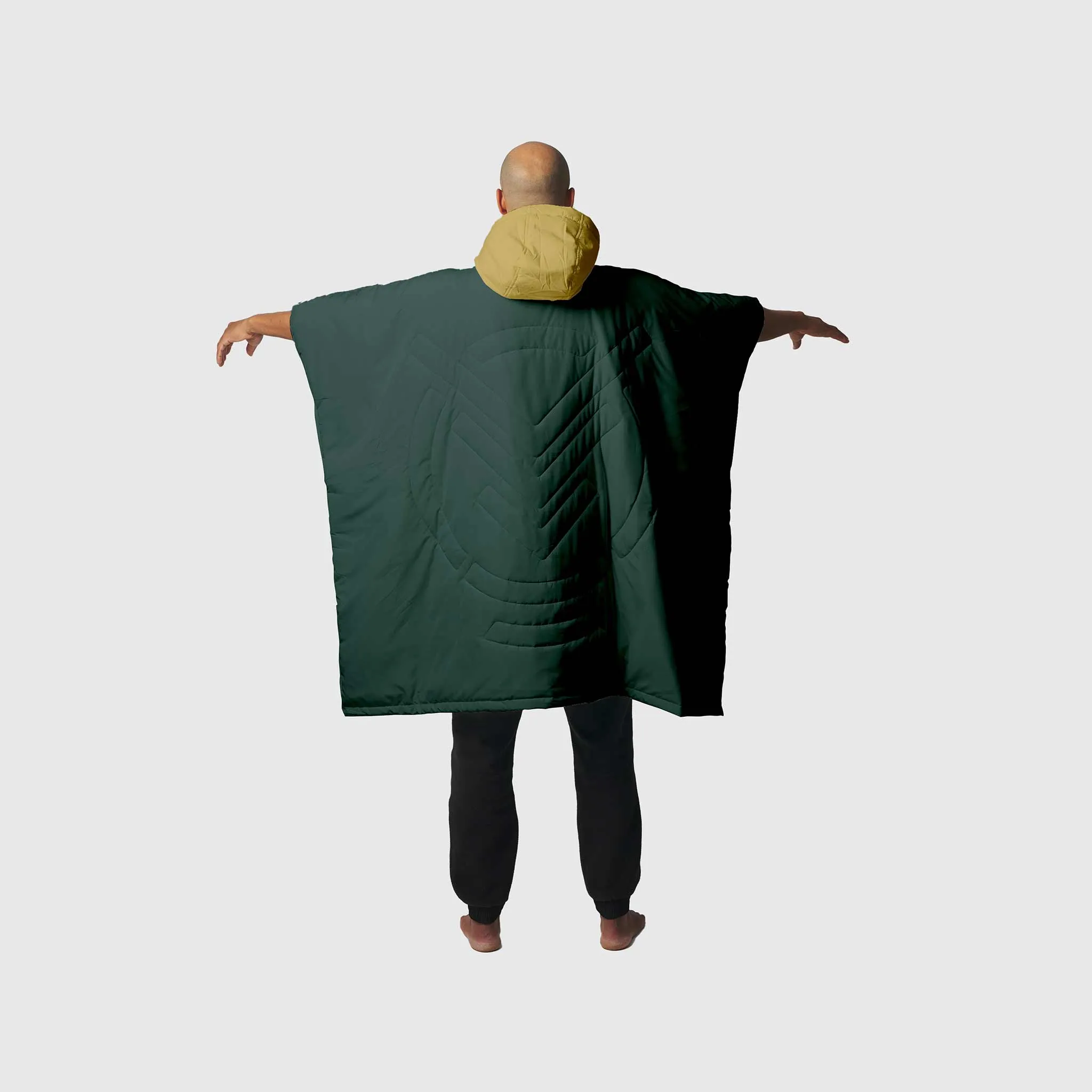 VOITED Trooper Outdoor Premium Poncho-Blanket - Green Gabels / Dusty Sand