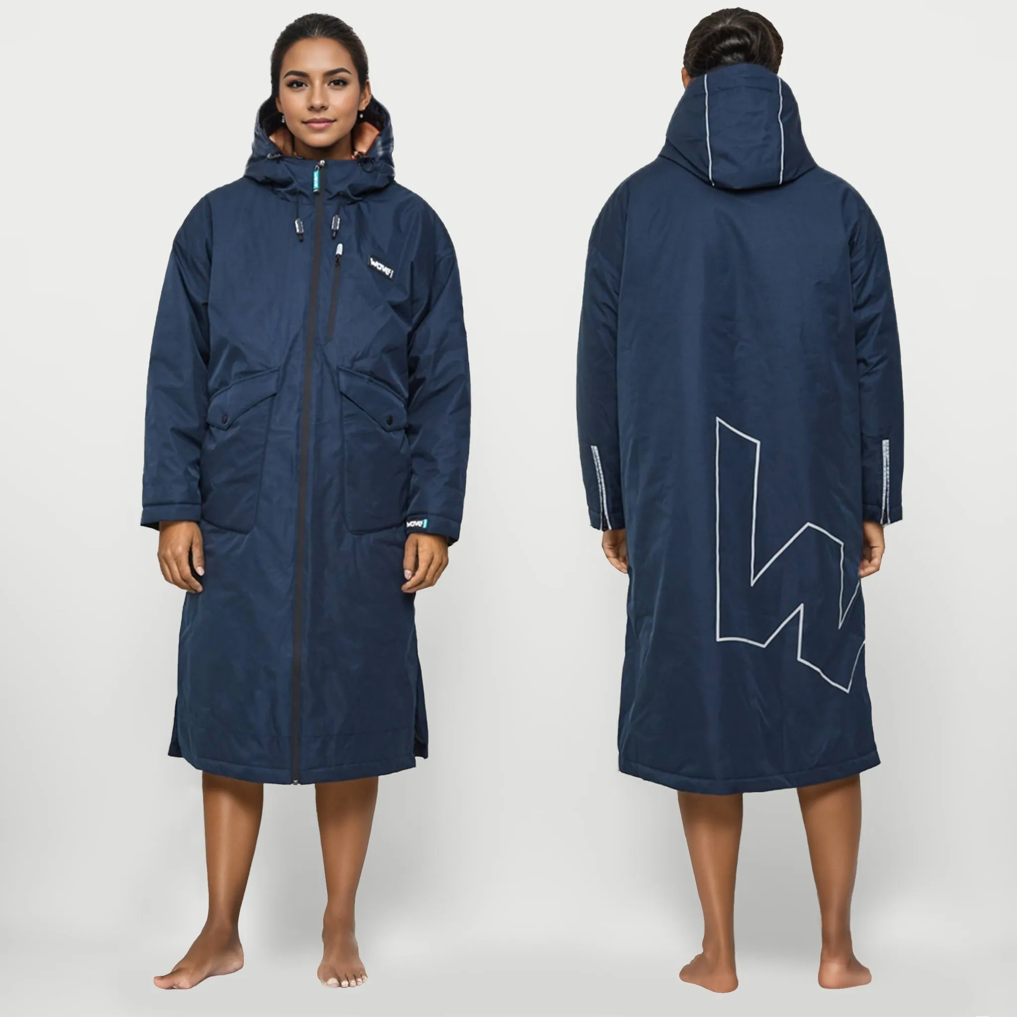 Wave 3 in 1 Hot Tub Changing Robe | Waterproof & Windproof | Unisex | Navy Blue